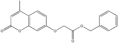 benzyl 2-(4-methyl-2-oxochromen-7-yl)oxyacetate Struktur