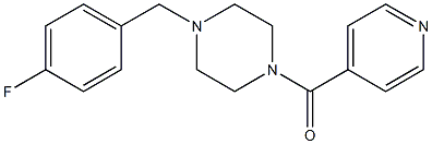 [4-[(4-fluorophenyl)methyl]piperazin-1-yl]-pyridin-4-ylmethanone Struktur