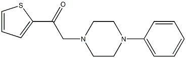 1-(4-phenylpiperazin-1-yl)-2-thiophen-2-ylethanone Struktur