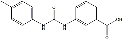 3-[(4-methylphenyl)carbamoylamino]benzoic acid Struktur