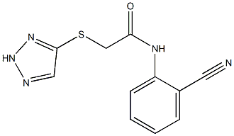 N-(2-cyanophenyl)-2-(2H-triazol-4-ylsulfanyl)acetamide Struktur