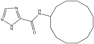 N-cyclododecyl-1H-1,2,4-triazole-5-carboxamide Struktur