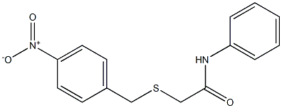 2-[(4-nitrophenyl)methylsulfanyl]-N-phenylacetamide Struktur