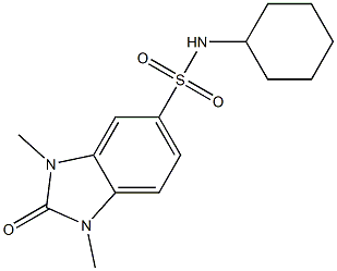 N-cyclohexyl-1,3-dimethyl-2-oxobenzimidazole-5-sulfonamide