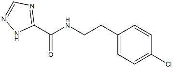 N-[2-(4-chlorophenyl)ethyl]-1H-1,2,4-triazole-5-carboxamide Struktur