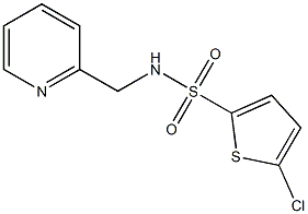 5-chloro-N-(pyridin-2-ylmethyl)thiophene-2-sulfonamide Struktur