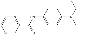 N-[4-(diethylamino)phenyl]pyrazine-2-carboxamide Struktur