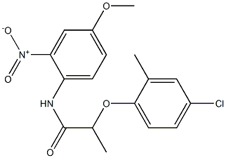 2-(4-chloro-2-methylphenoxy)-N-(4-methoxy-2-nitrophenyl)propanamide Struktur