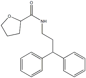 N-(3,3-diphenylpropyl)oxolane-2-carboxamide Struktur