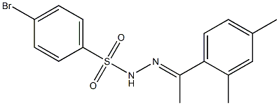 4-bromo-N-[(E)-1-(2,4-dimethylphenyl)ethylideneamino]benzenesulfonamide Struktur