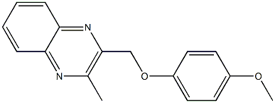 2-[(4-methoxyphenoxy)methyl]-3-methylquinoxaline Struktur