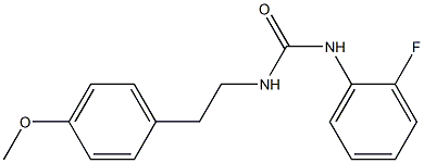 1-(2-fluorophenyl)-3-[2-(4-methoxyphenyl)ethyl]urea Struktur