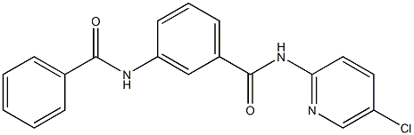 3-benzamido-N-(5-chloropyridin-2-yl)benzamide Struktur