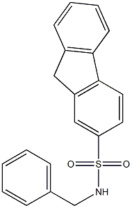 N-benzyl-9H-fluorene-2-sulfonamide Struktur