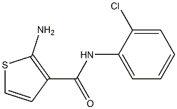 2-amino-N-(2-chlorophenyl)thiophene-3-carboxamide Struktur