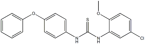 1-(5-chloro-2-methoxyphenyl)-3-(4-phenoxyphenyl)thiourea Struktur