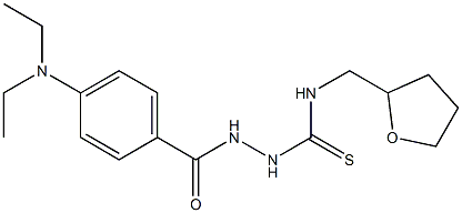 1-[[4-(diethylamino)benzoyl]amino]-3-(oxolan-2-ylmethyl)thiourea Struktur