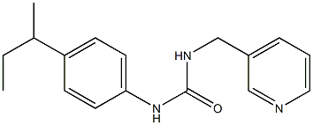 1-(4-butan-2-ylphenyl)-3-(pyridin-3-ylmethyl)urea Struktur