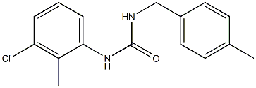 1-(3-chloro-2-methylphenyl)-3-[(4-methylphenyl)methyl]urea Struktur