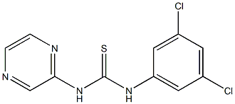 1-(3,5-dichlorophenyl)-3-pyrazin-2-ylthiourea Struktur