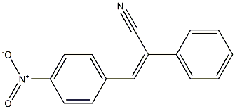 (Z)-3-(4-nitrophenyl)-2-phenylprop-2-enenitrile Struktur