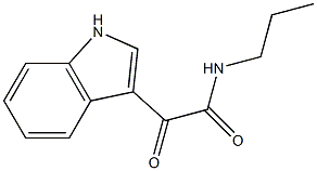 2-(1H-indol-3-yl)-2-oxo-N-propylacetamide Struktur