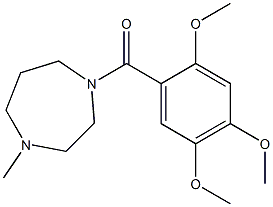 (4-methyl-1,4-diazepan-1-yl)-(2,4,5-trimethoxyphenyl)methanone Struktur