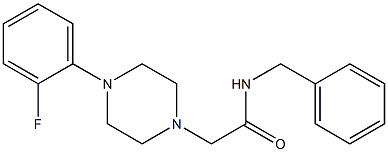 N-benzyl-2-[4-(2-fluorophenyl)piperazin-1-yl]acetamide Struktur