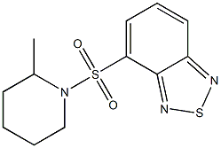 4-(2-methylpiperidin-1-yl)sulfonyl-2,1,3-benzothiadiazole Struktur