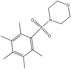 4-(2,3,4,5,6-pentamethylphenyl)sulfonylmorpholine Struktur