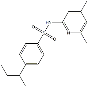 4-butan-2-yl-N-(4,6-dimethylpyridin-2-yl)benzenesulfonamide Struktur