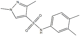 N-(3,4-dimethylphenyl)-1,3-dimethylpyrazole-4-sulfonamide Struktur