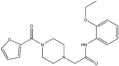 N-(2-ethoxyphenyl)-2-[4-(furan-2-carbonyl)piperazin-1-yl]acetamide Struktur