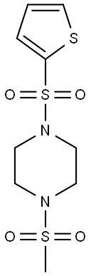 1-methylsulfonyl-4-thiophen-2-ylsulfonylpiperazine Struktur