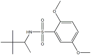 N-(3,3-dimethylbutan-2-yl)-2,5-dimethoxybenzenesulfonamide Struktur