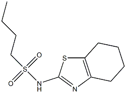 N-(4,5,6,7-tetrahydro-1,3-benzothiazol-2-yl)butane-1-sulfonamide Struktur