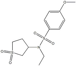 N-(1,1-dioxothiolan-3-yl)-N-ethyl-4-methoxybenzenesulfonamide Struktur