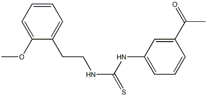 1-(3-acetylphenyl)-3-[2-(2-methoxyphenyl)ethyl]thiourea Struktur