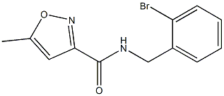 N-[(2-bromophenyl)methyl]-5-methyl-1,2-oxazole-3-carboxamide Structure