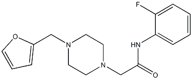 N-(2-fluorophenyl)-2-[4-(furan-2-ylmethyl)piperazin-1-yl]acetamide