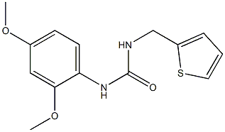 1-(2,4-dimethoxyphenyl)-3-(thiophen-2-ylmethyl)urea Struktur