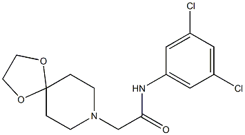 N-(3,5-dichlorophenyl)-2-(1,4-dioxa-8-azaspiro[4.5]decan-8-yl)acetamide Struktur