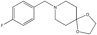 8-[(4-fluorophenyl)methyl]-1,4-dioxa-8-azaspiro[4.5]decane Struktur