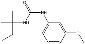 1-(3-methoxyphenyl)-3-(2-methylbutan-2-yl)urea Struktur