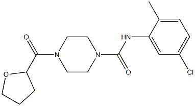 N-(5-chloro-2-methylphenyl)-4-(oxolane-2-carbonyl)piperazine-1-carboxamide