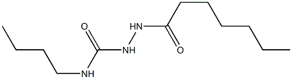 1-butyl-3-(heptanoylamino)urea Struktur