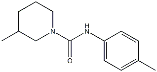 3-methyl-N-(4-methylphenyl)piperidine-1-carboxamide Struktur