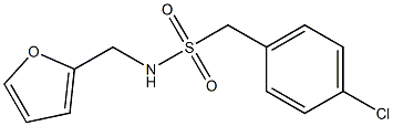 1-(4-chlorophenyl)-N-(furan-2-ylmethyl)methanesulfonamide Struktur