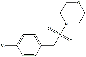 4-[(4-chlorophenyl)methylsulfonyl]morpholine Struktur