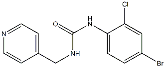 1-(4-bromo-2-chlorophenyl)-3-(pyridin-4-ylmethyl)urea Struktur